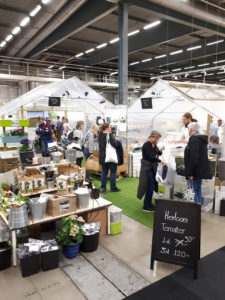 GjordNäras monter med tunnelväxthus.