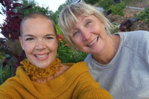 En selfie med Sara och Maria.