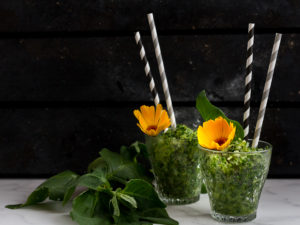 En grön slush på sallat