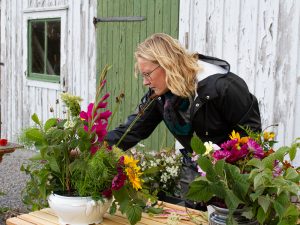 Workshop i blomsterarrangemang.