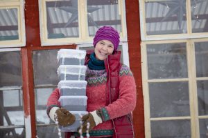 Vintersådd i snön