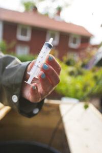 Spruta för felsökning